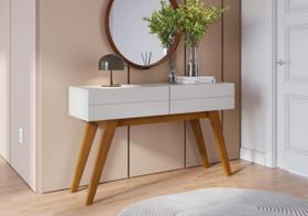 Aparador buffet com 02 gavetas noronha - off white matte / freijo - COLIBRI