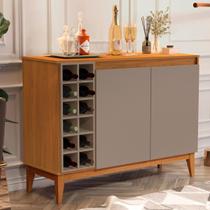 Aparador Buffet com Adega 2 Portas Barzinho Alta Qualidade Edimburgo 100% MDF