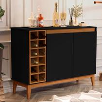 Aparador Buffet com Adega 2 Portas Barzinho Alta Qualidade Edimburgo 100% MDF