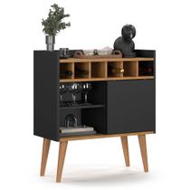 Aparador Buffet Com Porta de Correr Prateleira Interna Adega Florença - Várias Cores