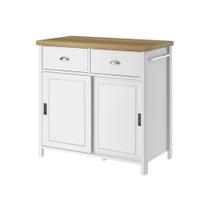 Aparador Buffet Ditália 2 Gavetas 2 Portas Branco BA-145