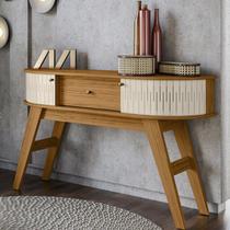 Aparador Buffet Estoril Nature Off White Porta Deslizante - AV