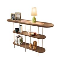 Aparador Buffet Filadélfia Castanho 135x79 Com Prateleiras-EdeCasaMoveis Aparador Buffet Filadélfia Castanho 135x79 Com Prateleiras-EdeCasaMoveis