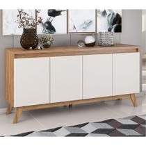 Aparador Buffet Filipe 4 Portas Imbuia Off White Viero Aparador Buffet Filipe 4 Portas Imbuia Off White Viero