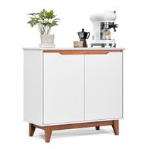 Aparador Buffet Flow 2 Portas com Pés de Madeira Maciça