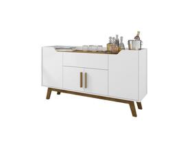 Aparador Buffet Future Branco/Cinamomo Bechara Móveis Aparador Buffet Future Branco/Cinamomo Bechara Móveis
