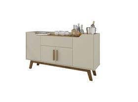 Aparador Buffet Future Off-White/Cinamomo Bechara Móveis Aparador Buffet Future Off-White/Cinamomo Bechara Móveis