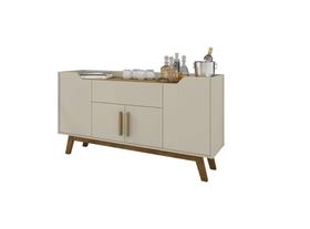 Aparador Buffet Future Off-White/Cinamomo Bechara Móveis Aparador Buffet Future Off-White/Cinamomo Bechara Móveis
