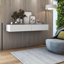 aparador buffet grande 1,10m suspenso hall de entrada 2 gavetas com corrediças telescopicas aparador buffet grande 1,10m suspenso hall de entrada 2 gavetas com corrediças telescopicas