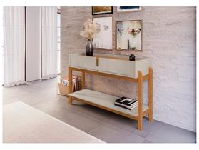 Aparador Buffet Lizz com 2 Gavetas e Pés de Madeira Maciça