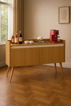 Aparador Buffet Luanda 4 Portas Pés Palito Madeirado / Off white - Comprar Moveis em casa Aparador Buffet Luanda 4 Portas Pés Palito Madeirado / Off white - Comprar Moveis em casa