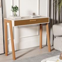 Aparador Buffet Mara Com Porta Pés em Madeira cor Off white / Nature - Comprar Moveis em casa