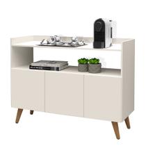 Aparador Buffet Master 3 Portas Multiuso Balcão Off White