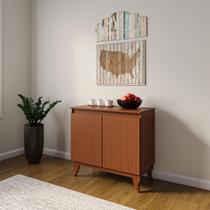 Aparador Buffet Monterrey Castanho 2 Portas Vintage Design Retrô