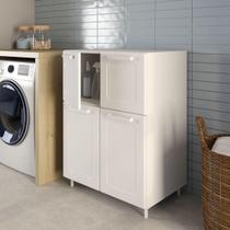 Aparador Buffet Multiuso 70 cm 4 Portas Bertolini Branco
