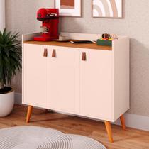 Aparador Buffet Multiuso Cozinha Cantinho Café 3 Portas Lais - Várias Cores - MJM Casa dos Móveis