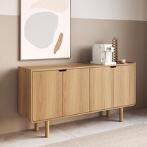 Aparador Buffet Orgânico Curvo 4 Portas 160cm 100% BP com Pés Cilíndricos em Madeira Maciça Aura Mar Aparador Buffet Orgânico Curvo 4 Portas 160cm 100% BP com Pés Cilíndricos em Madeira Maciça Aura Mar