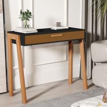 Aparador Buffet ou Penteadeira Quarto Sala Morano Pés madeira cor Preto / Nature - JM Casa dos Móveis Aparador Buffet ou Penteadeira Quarto Sala Morano Pés madeira cor Preto / Nature - JM Casa dos Móveis