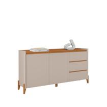 Aparador Buffet Para Sala 3 Gavetas Cadiz Cedro Off White