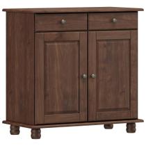 Aparador Buffet Para Sala de Jantar 2 Portas 2 Gavetas Rústico Lazuli F06 Café - Lyam Decor