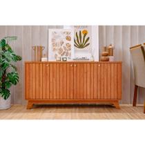 Aparador Buffet para Sala de Jantar Isa 100% MDF com 4 Portas Cimol Cinamomo Aparador Buffet para Sala de Jantar Isa 100% MDF com 4 Portas Cimol Cinamomo