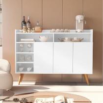 Aparador Buffet Para Sala Duas Portas Duas Prateleiras Celta - Giga Móveis Cor : Branco Aparador Buffet Para Sala Duas Portas Duas Prateleiras Celta - Giga Móveis Cor : Branco