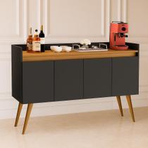 Aparador Buffet Pés Palito Sala 4 Portas Luxo Prime - Várias Cores - MJM Casa dos Móveis