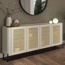 Aparador Buffet Porta Sextavada 180cm Pés Metal 100% MDF Aparador Buffet Porta Sextavada 180cm Pés Metal 100% MDF
