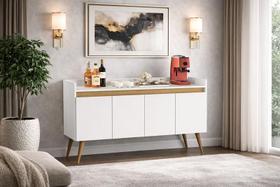 Aparador Buffet Prime Teixeira Luxo 4 Portas - Cores - MJM Casa dos Móveis