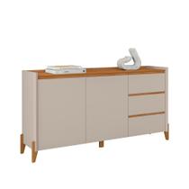 Aparador Buffet Rennes 2 Portas 3 Gavetas Pés Madeira Maciça