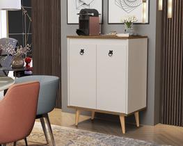 Aparador Buffet Retrô 2 Portas Cantinho Do Café Drean - Off White com Freijó Aparador Buffet Retrô 2 Portas Cantinho Do Café Drean - Off White com Freijó