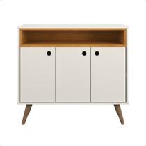 Aparador Buffet Retrô Cantinho Do Café Paris 3 Portas Com Pés De PVC - Cores Diversas Outlet Plus