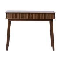 Aparador Buffet Retrô em Madeira com Nichos e Portas de Correr Ripadas 100cm 22765 Mart
