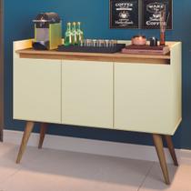 Aparador Buffet Retrô Pés Palito Cantinho Do Café Gold 3 Portas - Cores Diversas Mel/Pérola Aparador Buffet Retrô Pés Palito Cantinho Do Café Gold 3 Portas - Cores Diversas Mel/Pérola