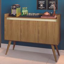 Aparador Buffet Retrô Pés Palito Cantinho Do Café Gold 3 Portas - Cores Diversas Pérola/Mel Aparador Buffet Retrô Pés Palito Cantinho Do Café Gold 3 Portas - Cores Diversas Pérola/Mel