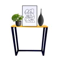 Aparador Buffet Retrô S/ Portas Wood Preto Estilo Industrial