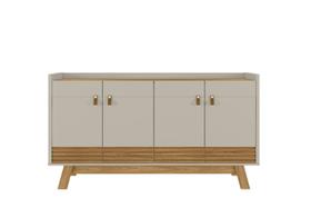 Aparador Buffet Ripado Com Armário Multiuso Sala Cozinha Café 2 Prateleiras 4 Portas Pés Retrô Abruzzo Aparador Buffet Ripado Com Armário Multiuso Sala Cozinha Café 2 Prateleiras 4 Portas Pés Retrô Abruzzo