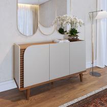 Aparador Buffet Sala de Jantar 3 Portas Ewa 136cm C04 - D'Rossi