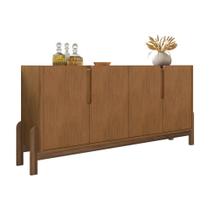 Aparador Buffet Sala Lizz 170cm com Pés de Madeira Maciça
