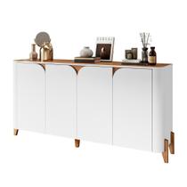 Aparador Buffet Sala Memphis com Pés de Madeira Maciça