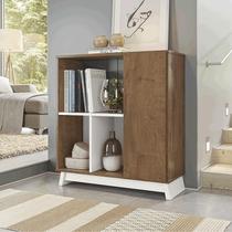 Aparador Buffet Sala Monet 1 Porta com Prateleiras