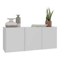 Aparador Buffet Suspenso 3 Portas Multimóveis Mp8001 Branco Branco Aparador Buffet Suspenso 3 Portas Multimóveis Mp8001 Branco Branco