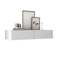 Aparador Buffet Suspenso Com 2 Gavetas Pequeno Para Corredor de Hall de Entrada 90cm