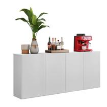 Aparador Buffet Suspenso Multimóveis Veneza 4 Portas FG3594 Branco