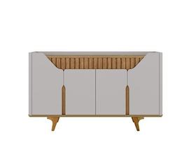 Aparador Buffet Tâmisa Off White/Cinamomo - Bechara Aparador Buffet Tâmisa Off White/Cinamomo - Bechara