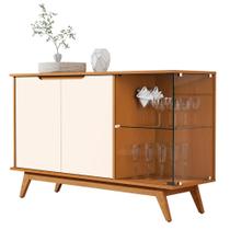 Aparador Buffet Tucumã com 3 Portas Pés de Madeira Maciça Aparador Buffet Tucumã com 3 Portas Pés de Madeira Maciça
