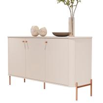 Aparador Buffet Tucupí Sala com 3 Portas e Pés de Metal Aparador Buffet Tucupí Sala com 3 Portas e Pés de Metal