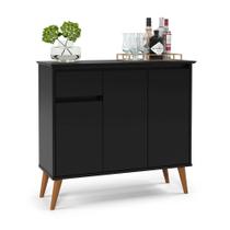 Aparador Buffet Veneza 3 Portas 1 Gaveta Pés Madeira Maciça 93cm EJ Móveis Aparador Buffet Veneza 3 Portas 1 Gaveta Pés Madeira Maciça 93cm EJ Móveis