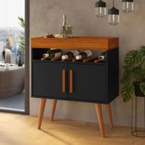 Aparador Café Drink com Portas cantinho do café Pés em Madeira Pinus