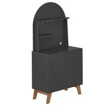 Aparador Cantinho Cafe 2 Portas 80 Cm 4678 Preto Arly Aparador Cantinho Cafe 2 Portas 80 Cm 4678 Preto Arly